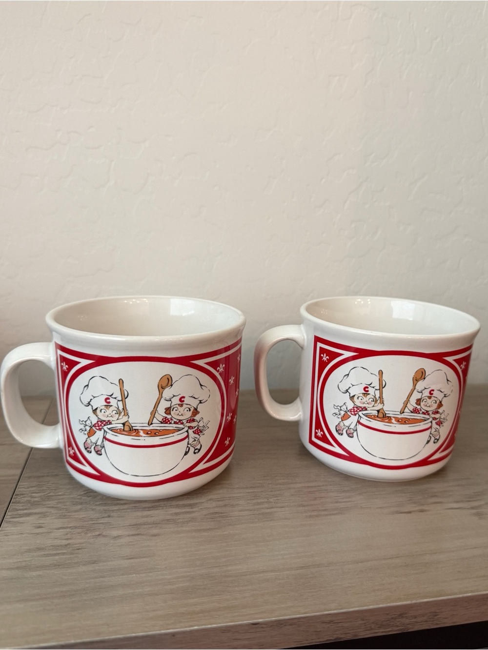 Pair of 1991 Vintage Campbell’s Kids Ceramic Soup Mugs